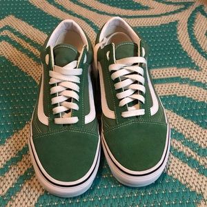 Vans old skool deep grass green